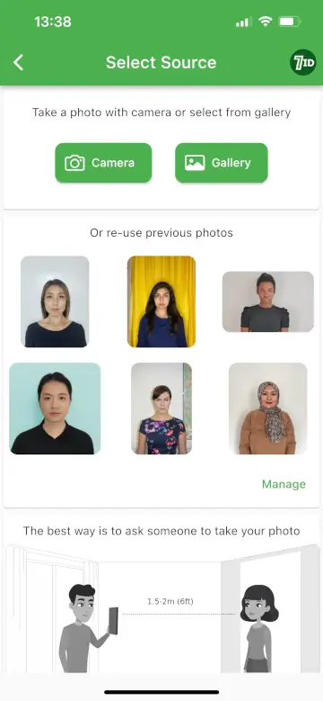 Aplikasi 7ID: Pembuat Foto Visa Uzbekistan